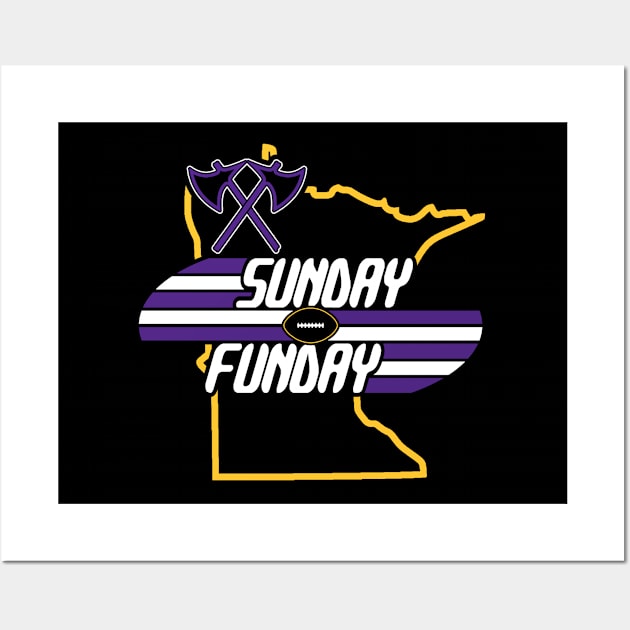 Minnesota Pro Football - Fun on Sundays Wall Art by FFFM